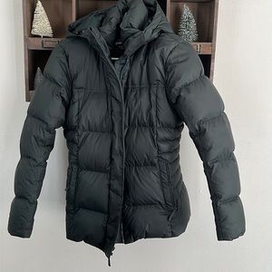 Dark green Patagonia winter jacket